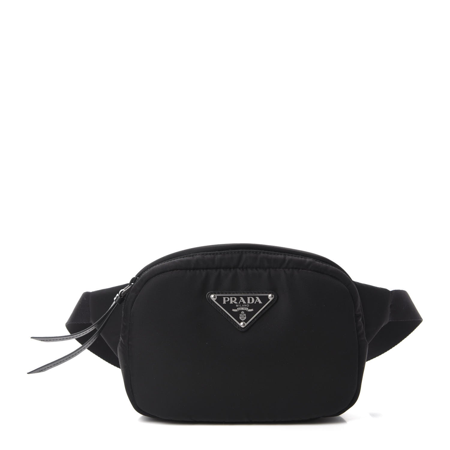 Prada Tessuto Nylon Soft Padded Belt Bag Black 1 of 9