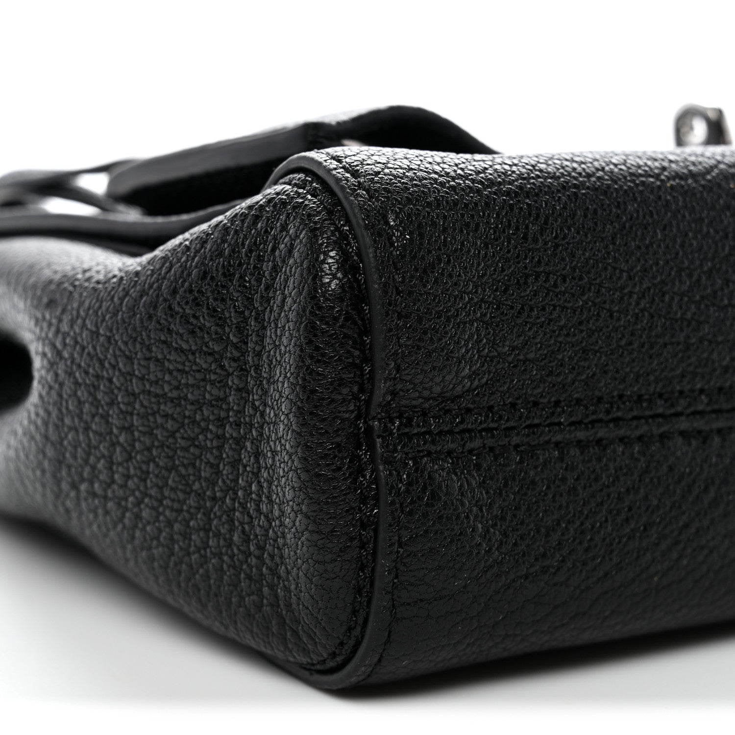 Mulberry Glossy Goatskin Small Lily Flap Black 8 of 10