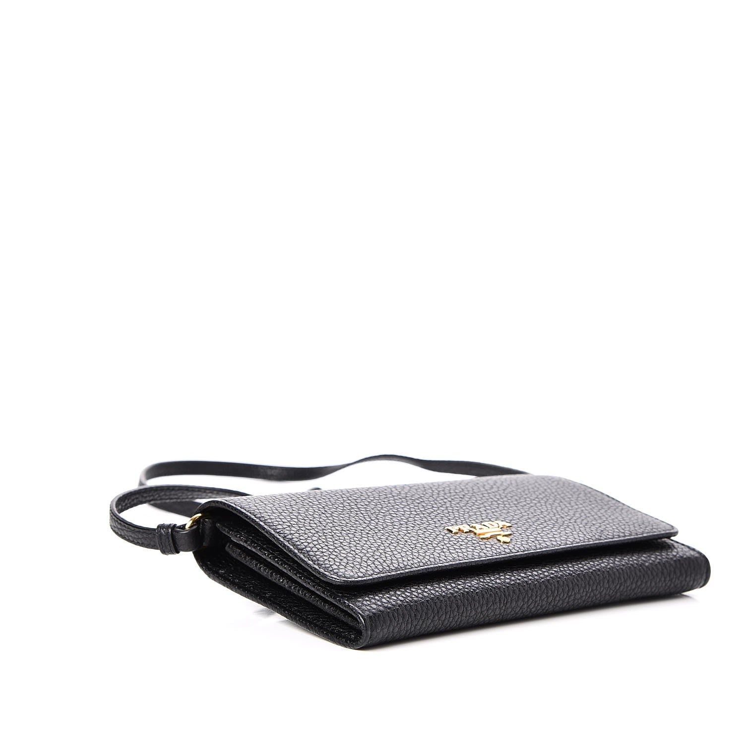 Prada Vitello Grain Mini Crossbody Wallet Nero Black 4 of 8