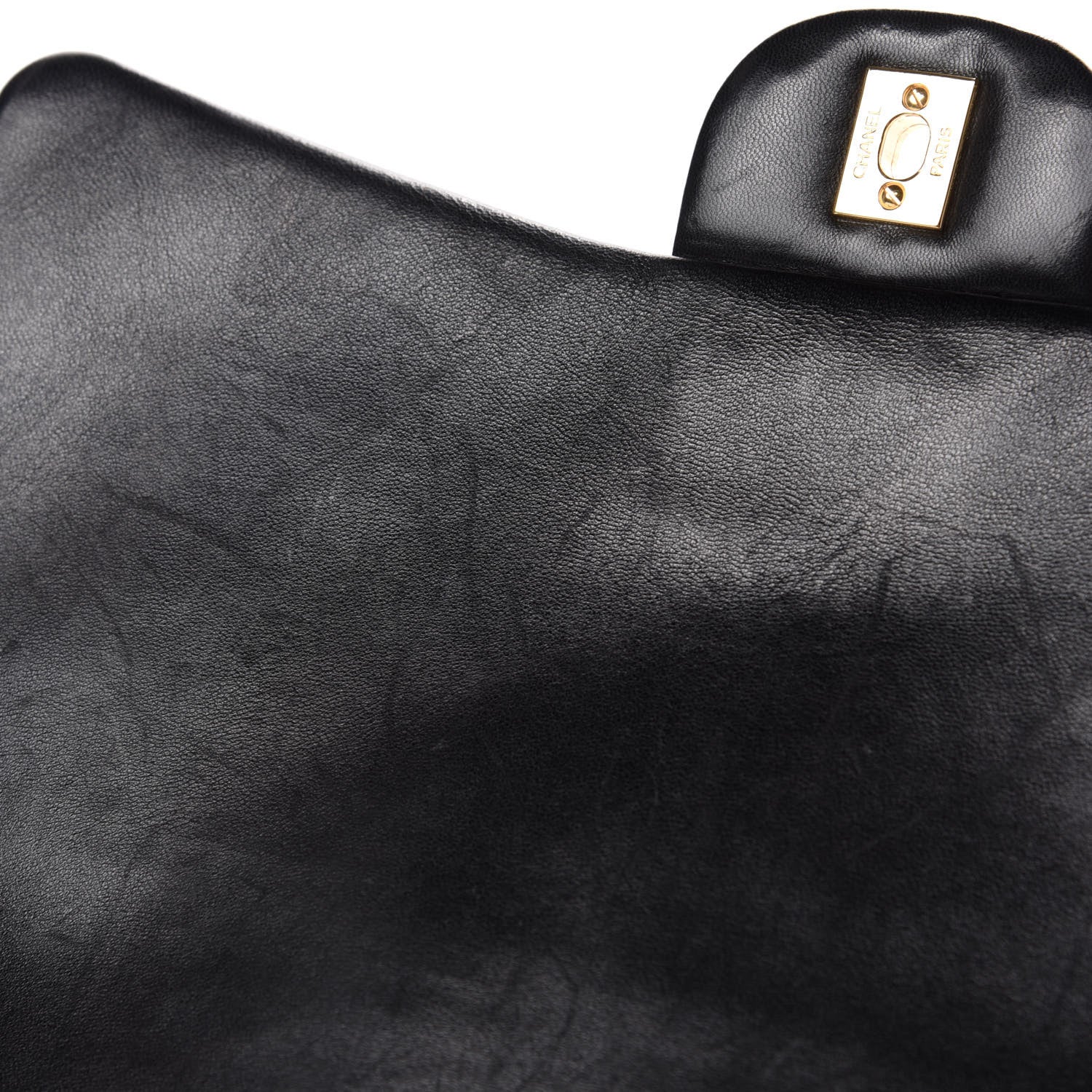 Chanel Lambskin Quilted Maxi Single Flap Black 8 of 14