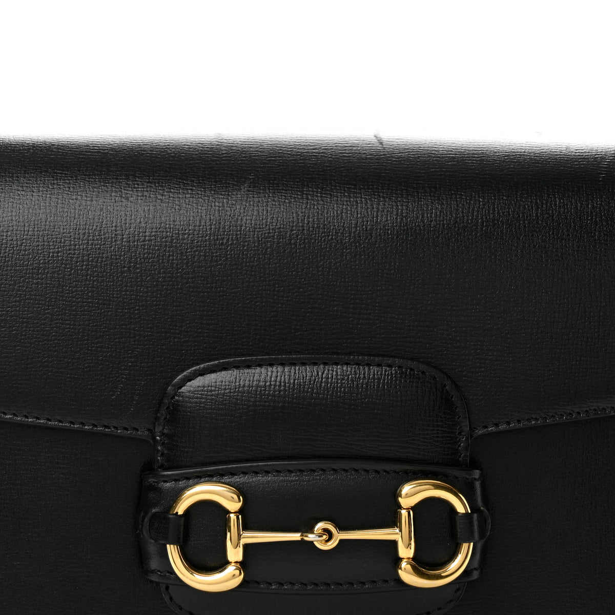 Gucci Azalea Calfskin Horsebit 1955 Shoulder Bag Black Black 7 of 10