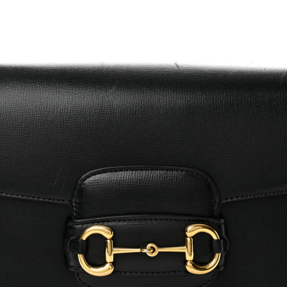 Gucci Azalea Calfskin Horsebit 1955 Shoulder Bag Black Black 7 of 10