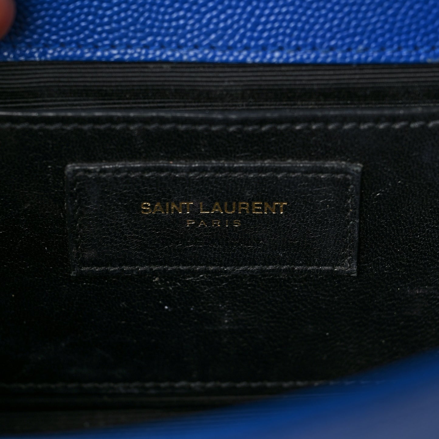 Grain De Poudre Small Classic Monogram Kate Satchel Royal Blue