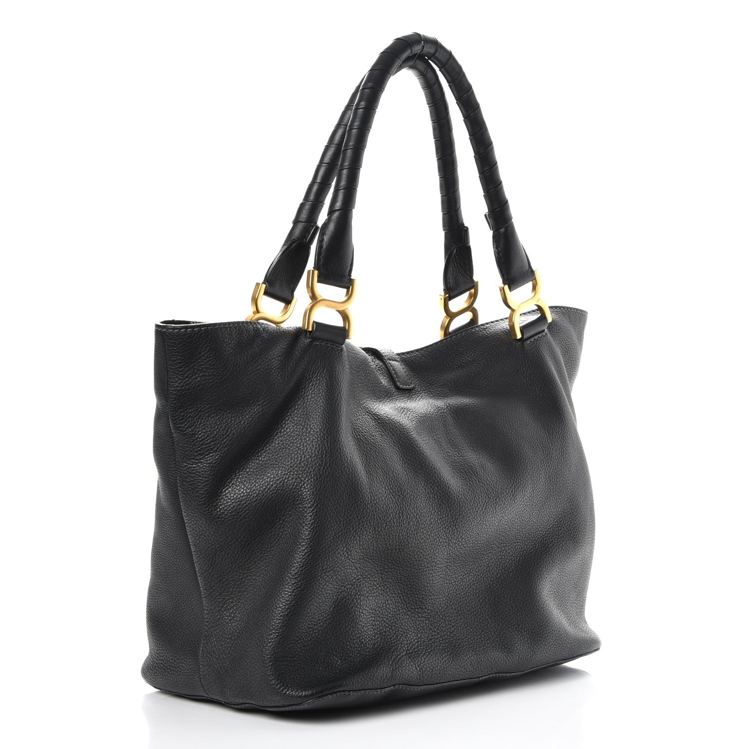 Chloe Calfskin Large New Marcie Tote Black 3 of 8