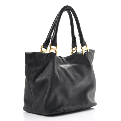 Chloe Calfskin Large New Marcie Tote Black 3 of 8