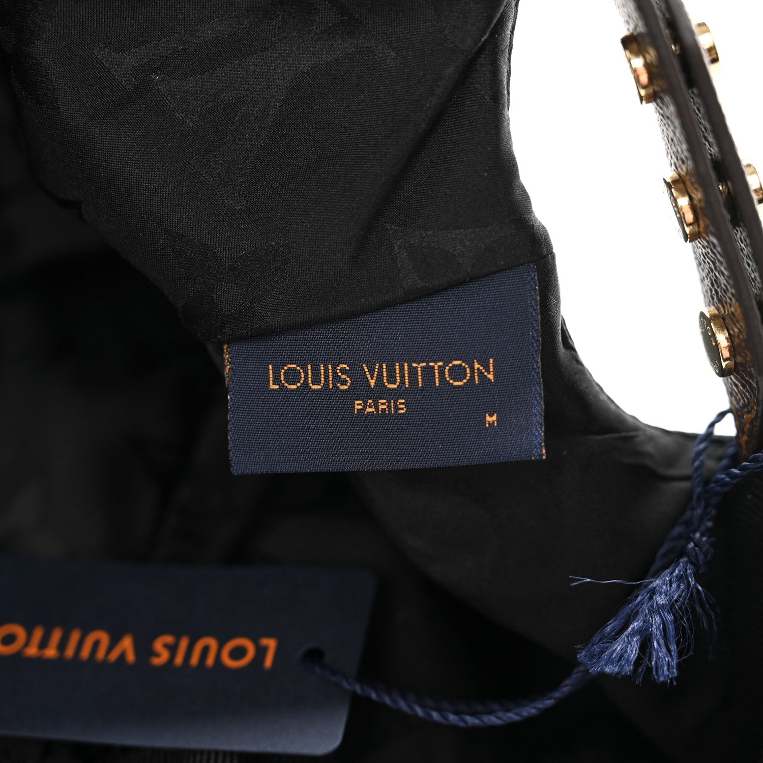 Louis Vuitton Polyester Silk Monogram LV Get Ready Cap M Black 8 of 10