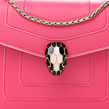 Bulgari Calfskin Small Serpenti Forever Snake Strap Crossbody Bag Pink 9 of 11