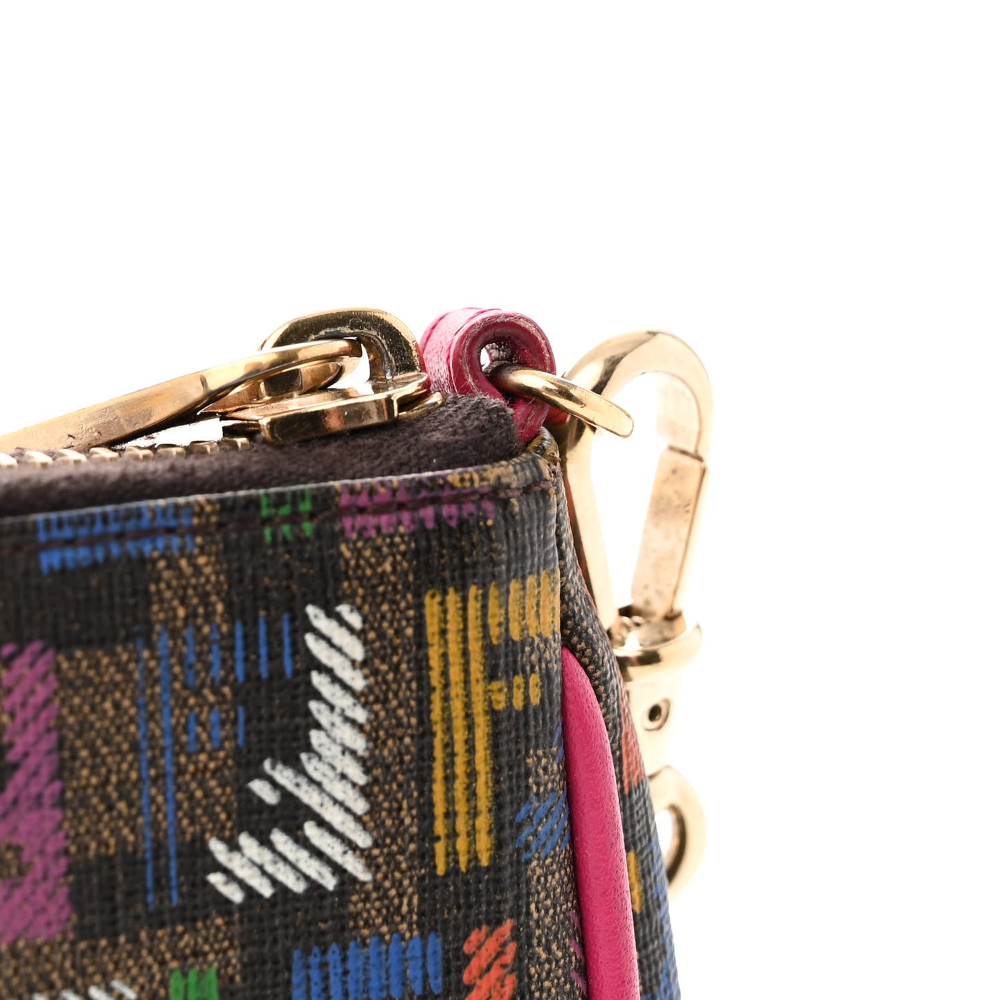Zucchino Spalmati FF Multicolor Pochette Tobacco Multicolor Fuchsia