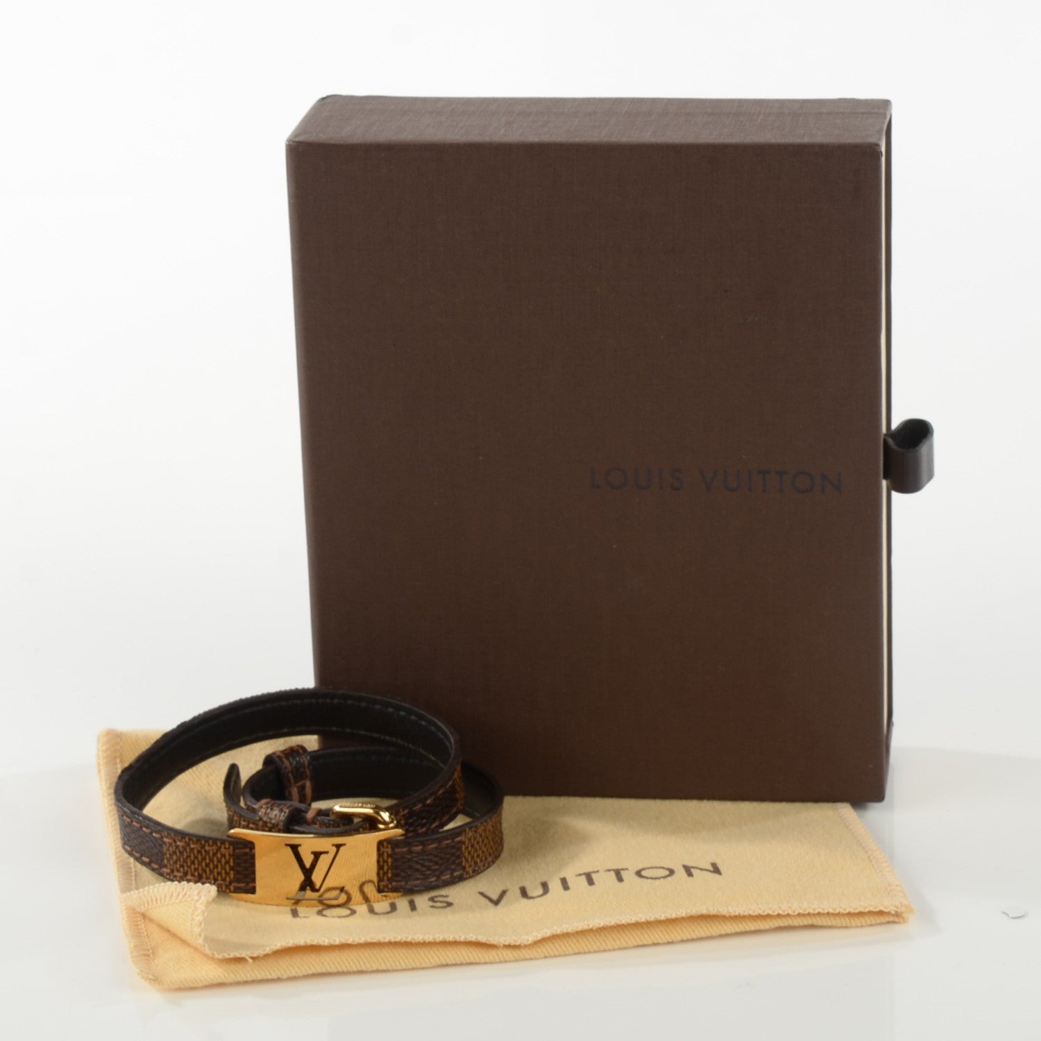 Louis Vuitton Damier Ebene Sign It Bracelet 8 of 16