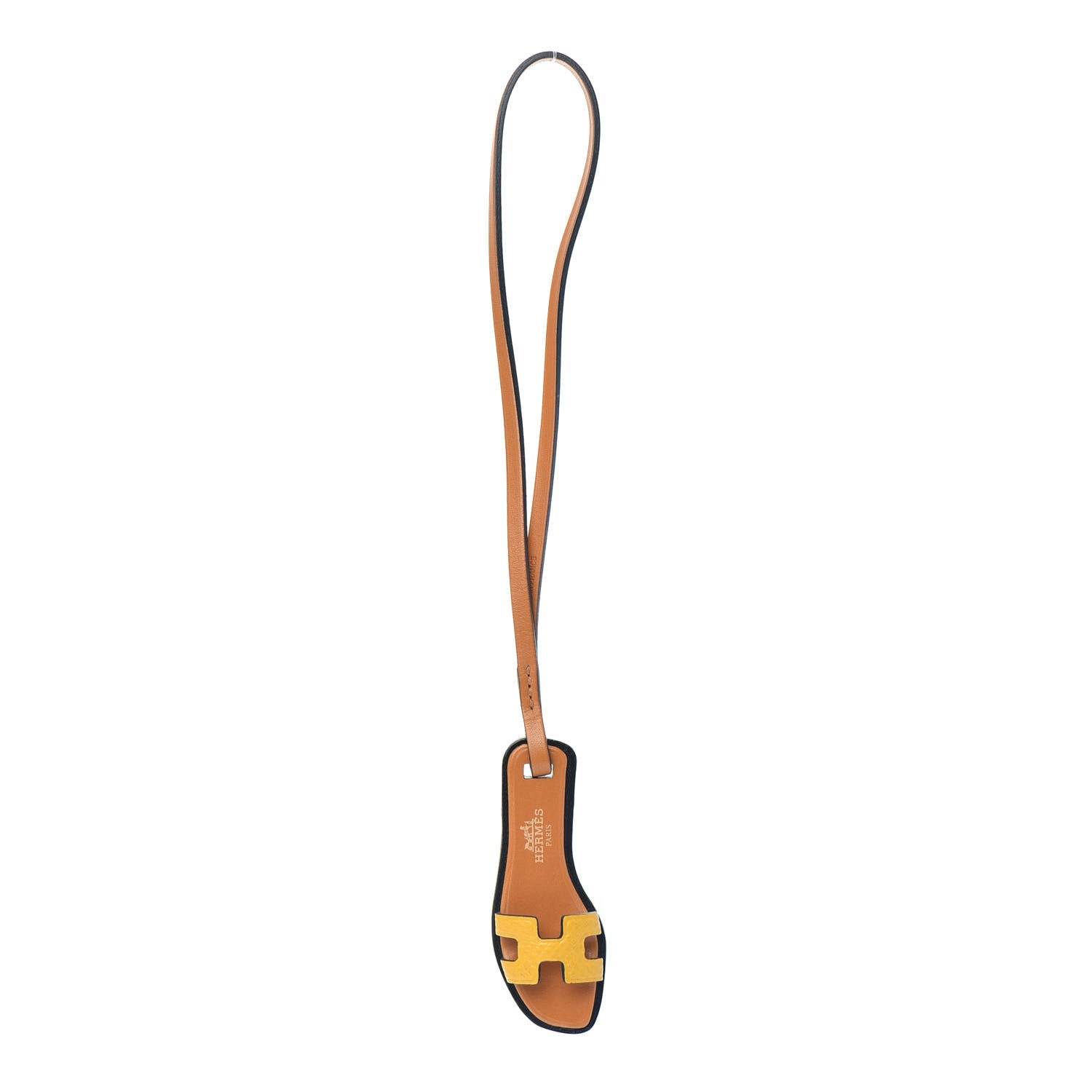 Hermes Epsom Butler Calfskin Hunter Oran Nano Bag Charm Jaune Ambre 1 of 4