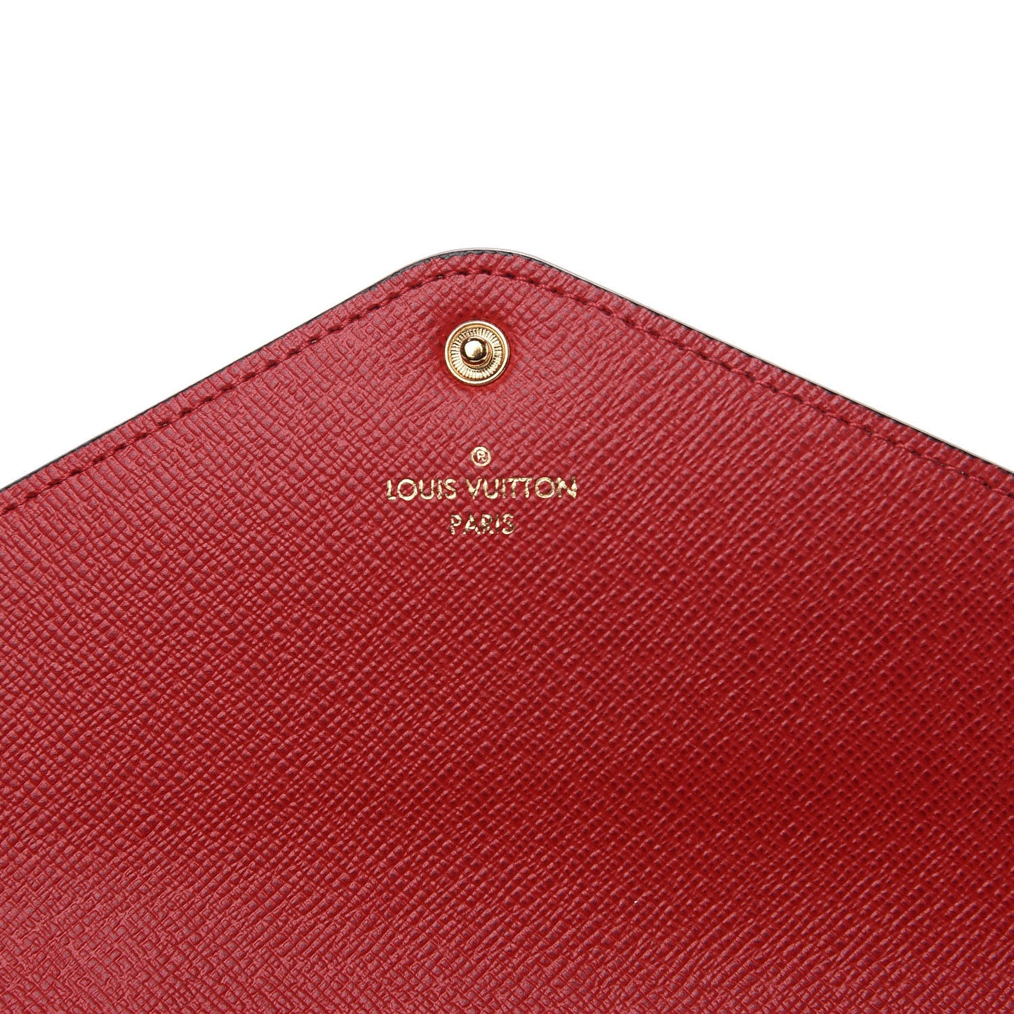 Damier Ebene Josephine Wallet Red
