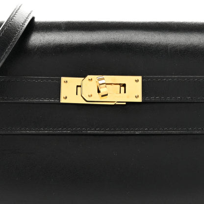 Hermes Box Kelly Wallet To Go Black 7 of 13