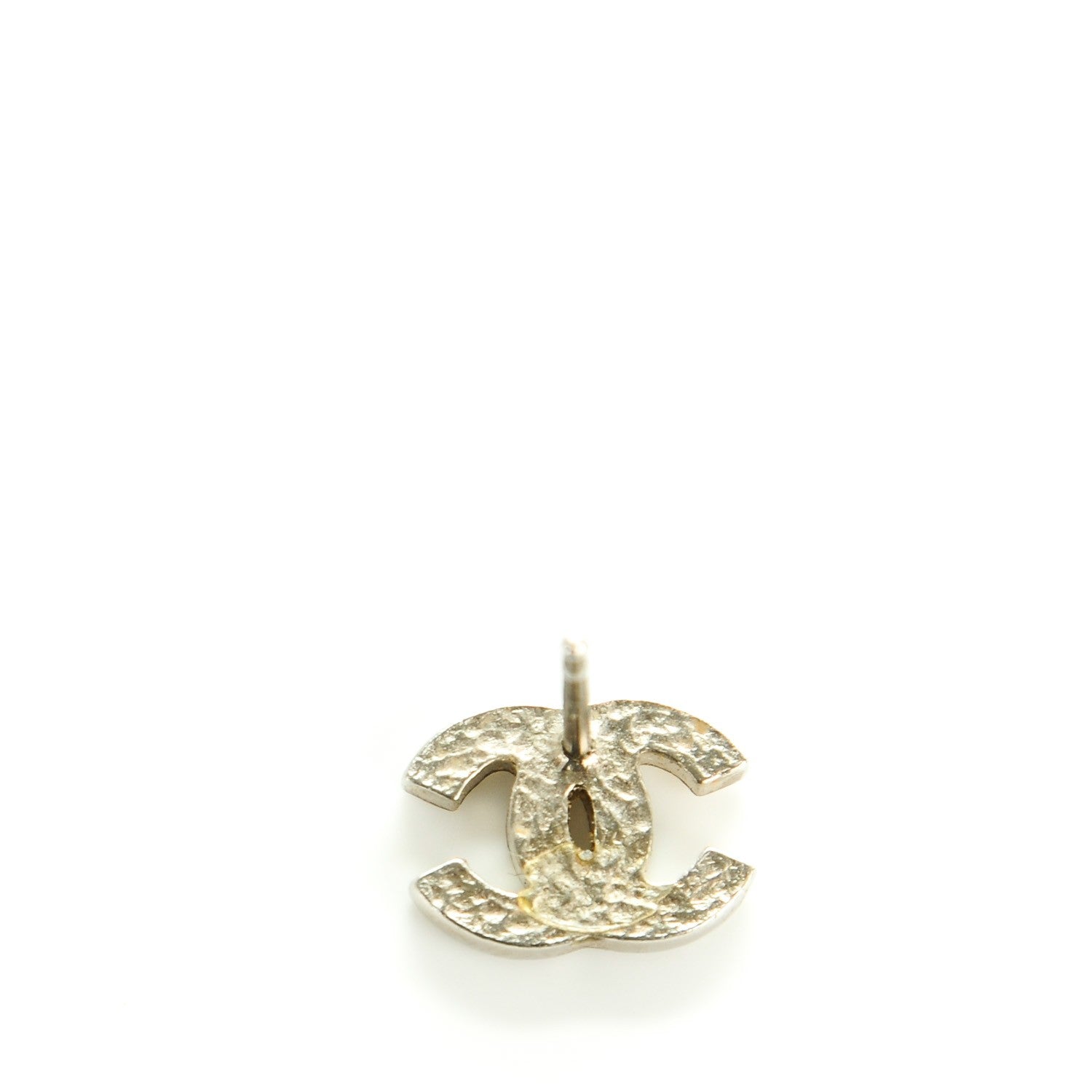 Chanel Crystal Mini Timeless CC Earrings Silver 5 of 5