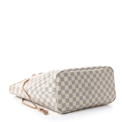 Louis Vuitton Damier Azur Neo Neverfull MM Rose Ballerine 4 of 12