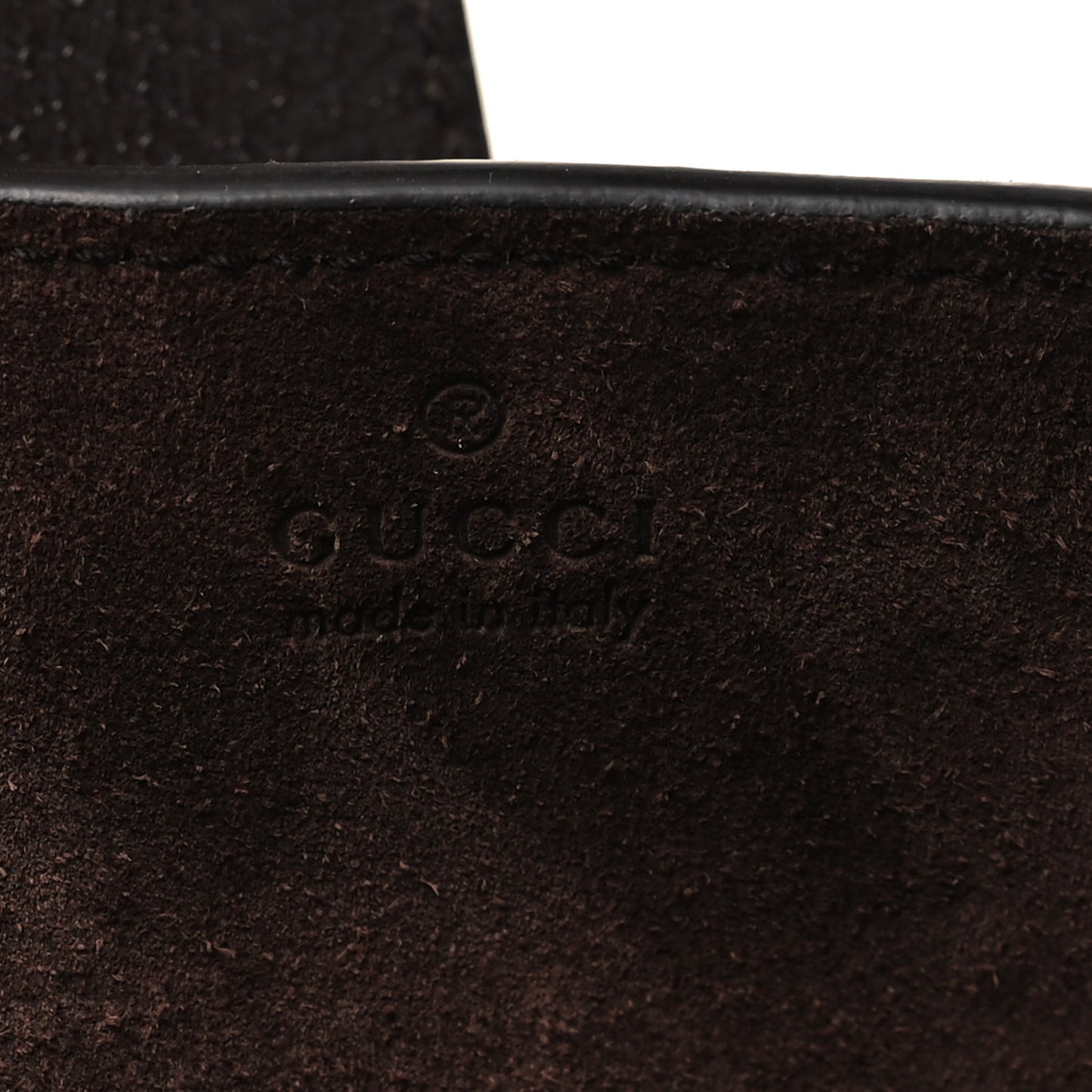 Suede Textured Dollar Calfskin Web Medium Jackie 1961 Crossbody Bag Brown