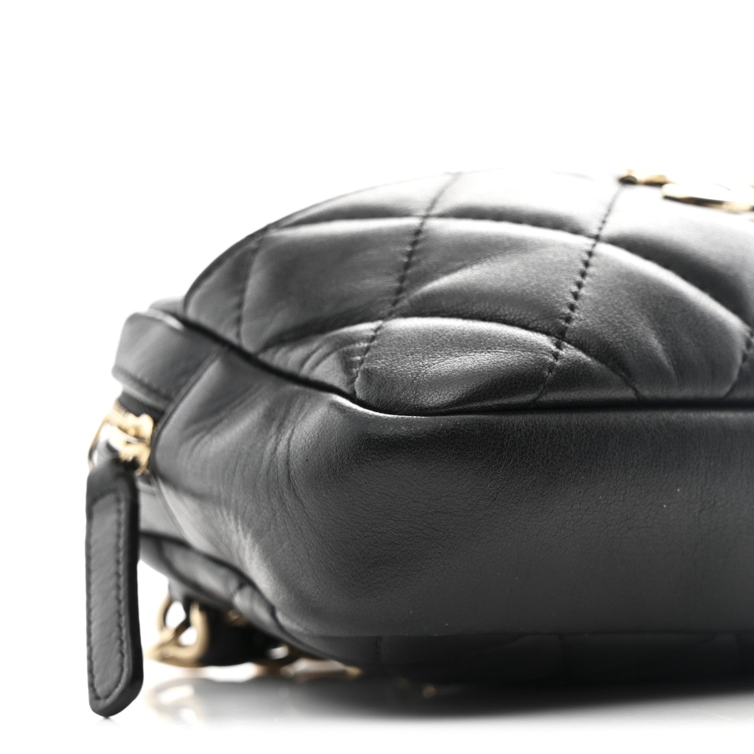 Chanel Lambskin Quilted Waist Bag With Pouch Black 10 of 12