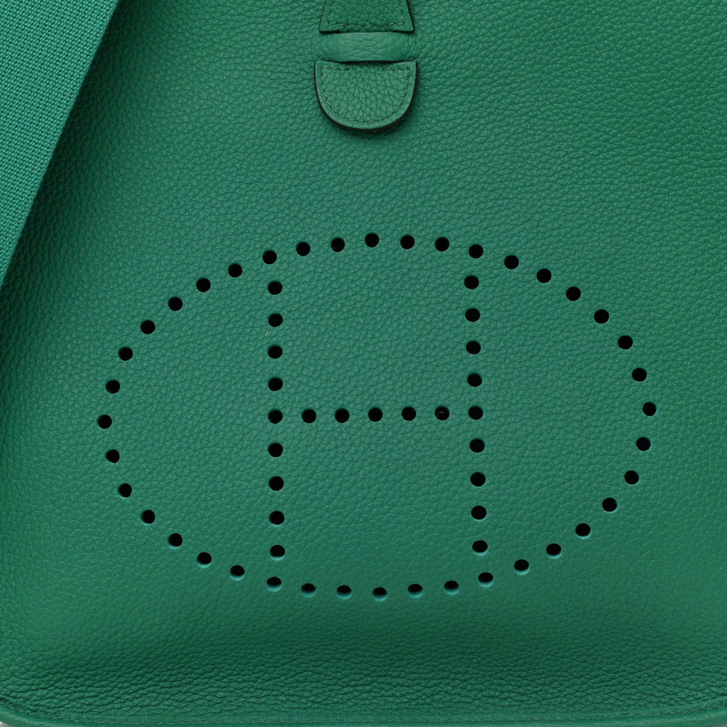 Hermes Taurillon Clemence Evelyne III PM Vert Jade 7 of 9