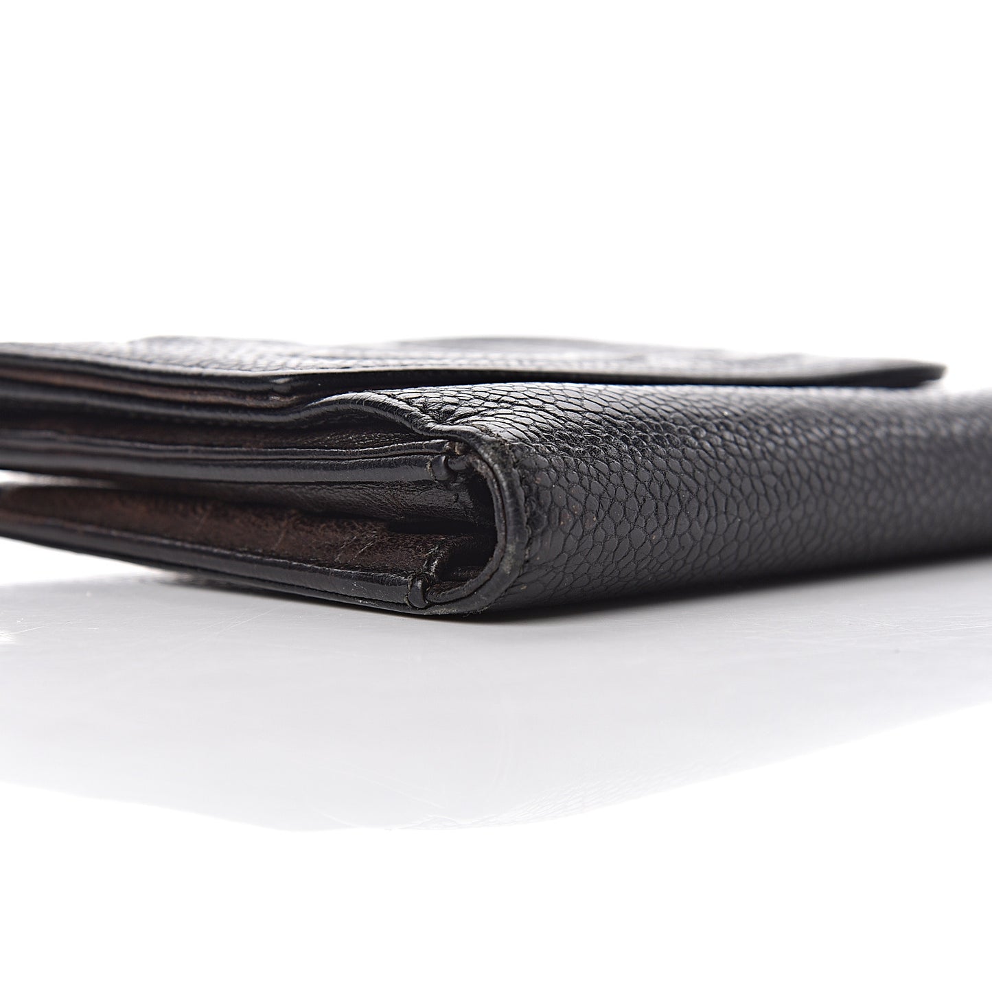 Caviar Timeless CC Compact Wallet Black