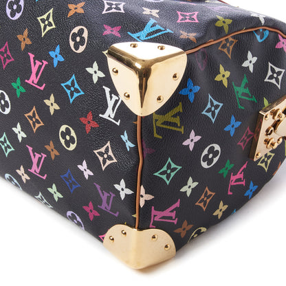 Louis Vuitton Monogram Multicolor Speedy 30 Black 5 of 8