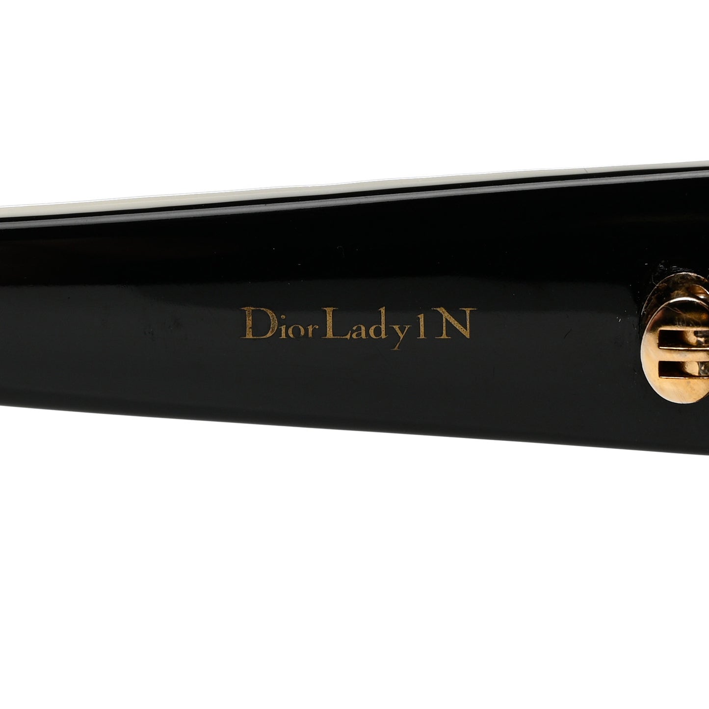 Cannage Dior Lady 1N Sunglasses Black Ivory