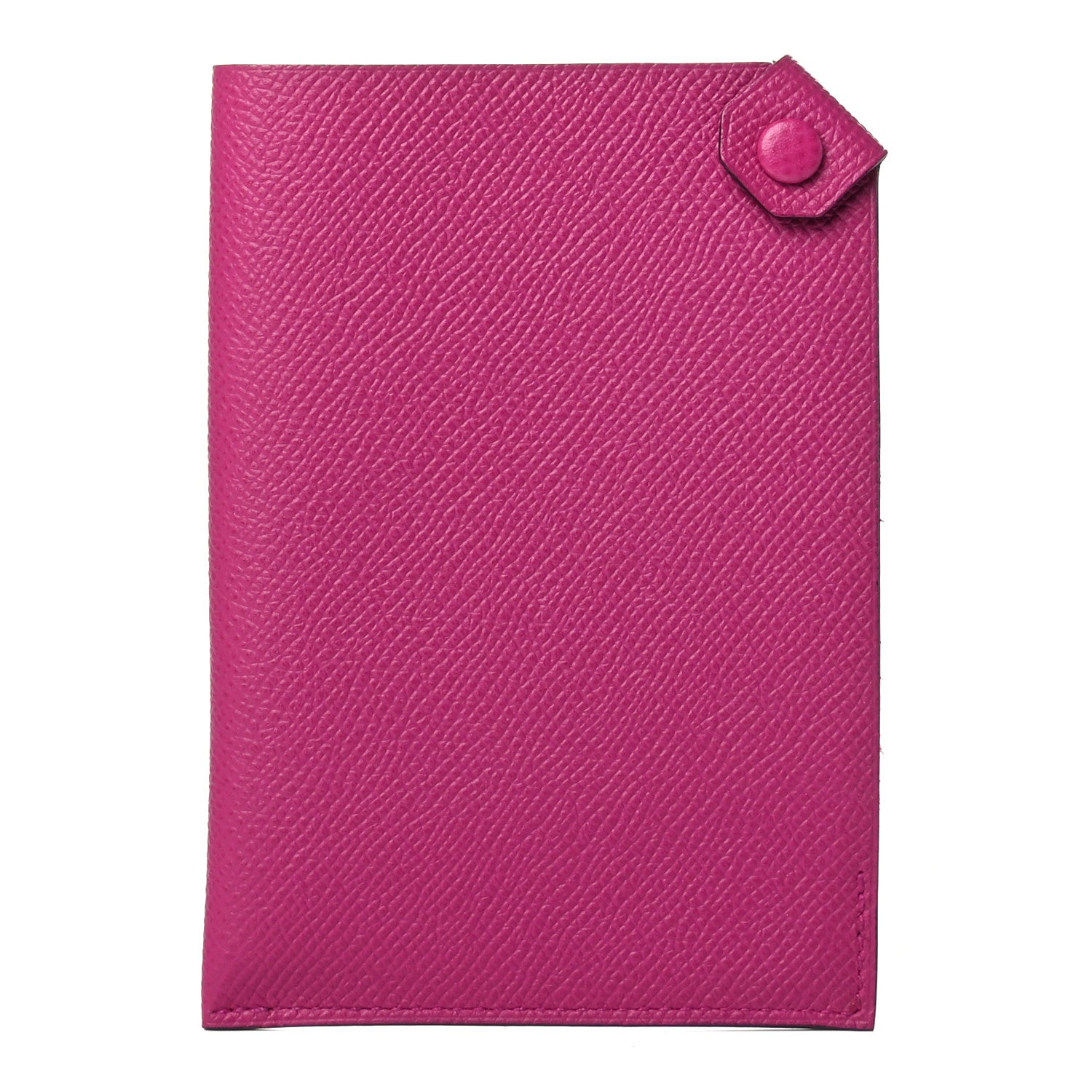 Hermes Epsom Tarmac PM Passport Holder Rose Pourpre 1 of 5