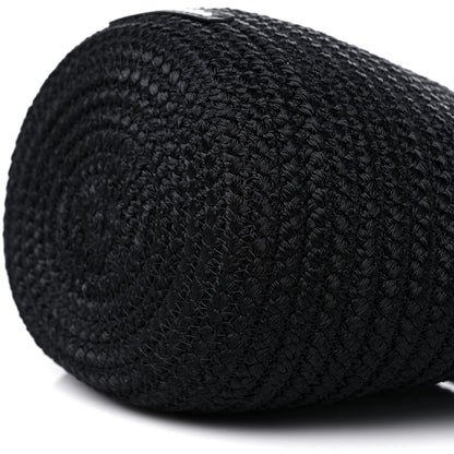 Balenciaga Nylon Lambskin Woven Small Ibiza Basket With Strap Black 8 of 9