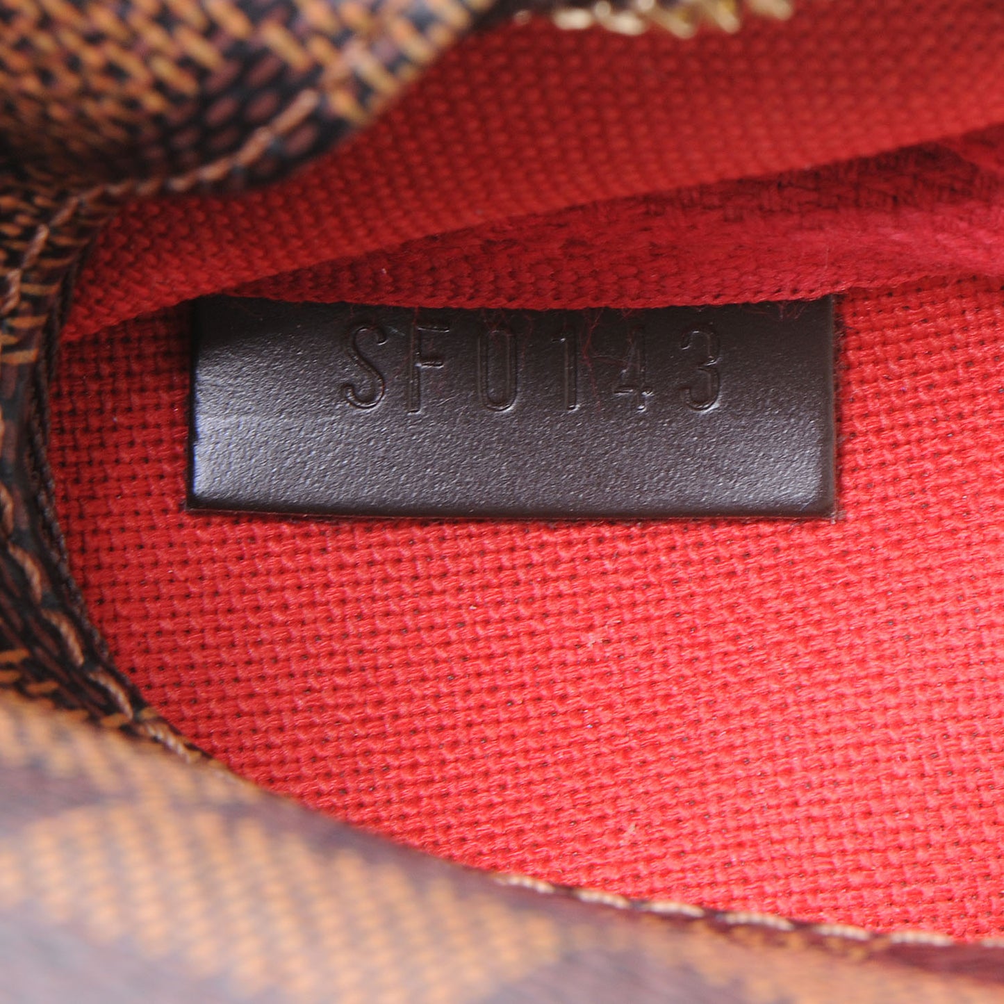 Damier Ebene Mini Pochette Accessories Bag