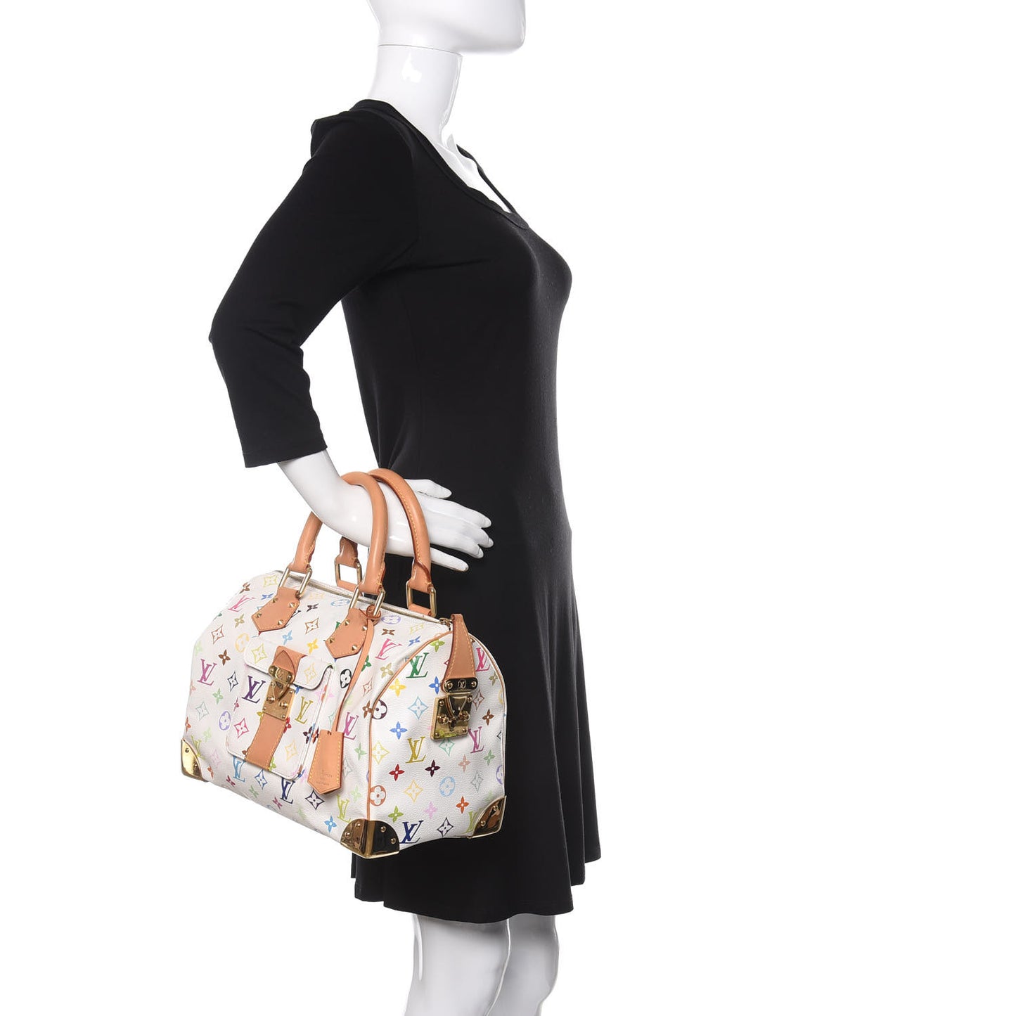 Monogram Multicolor Speedy 30 White