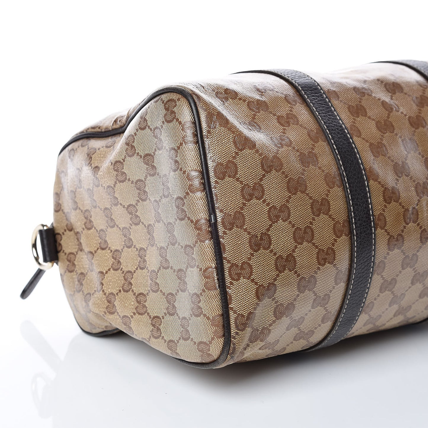 Crystal Monogram Medium Joy Boston Dark Brown