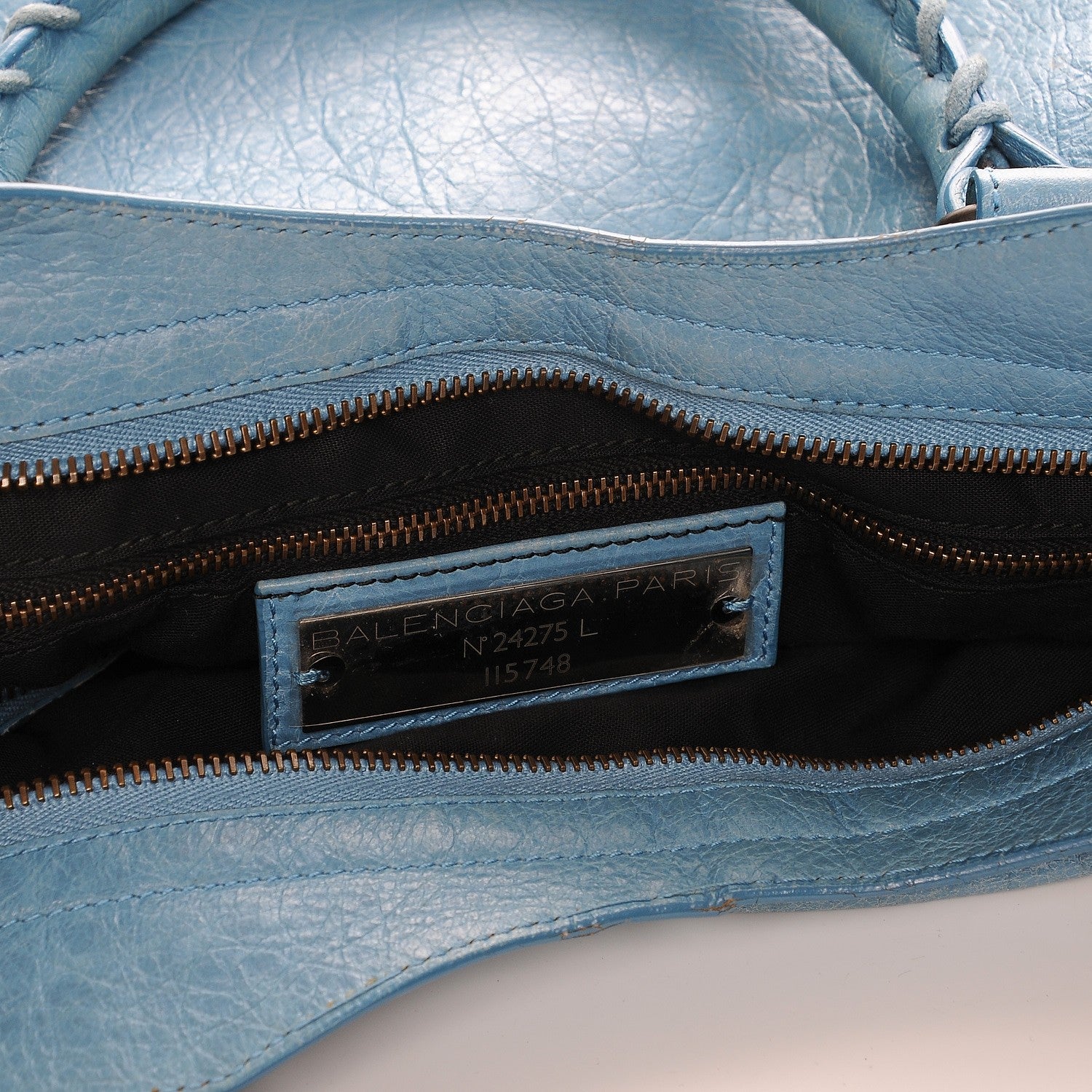 Balenciaga Agneau Classic Hardware City Bleu Indigo 7 of 15