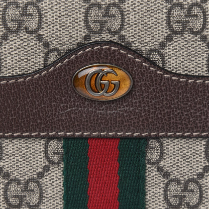 Gucci GG Supreme Monogram Ophidia Phone Case Wristlet Brown 5 of 5