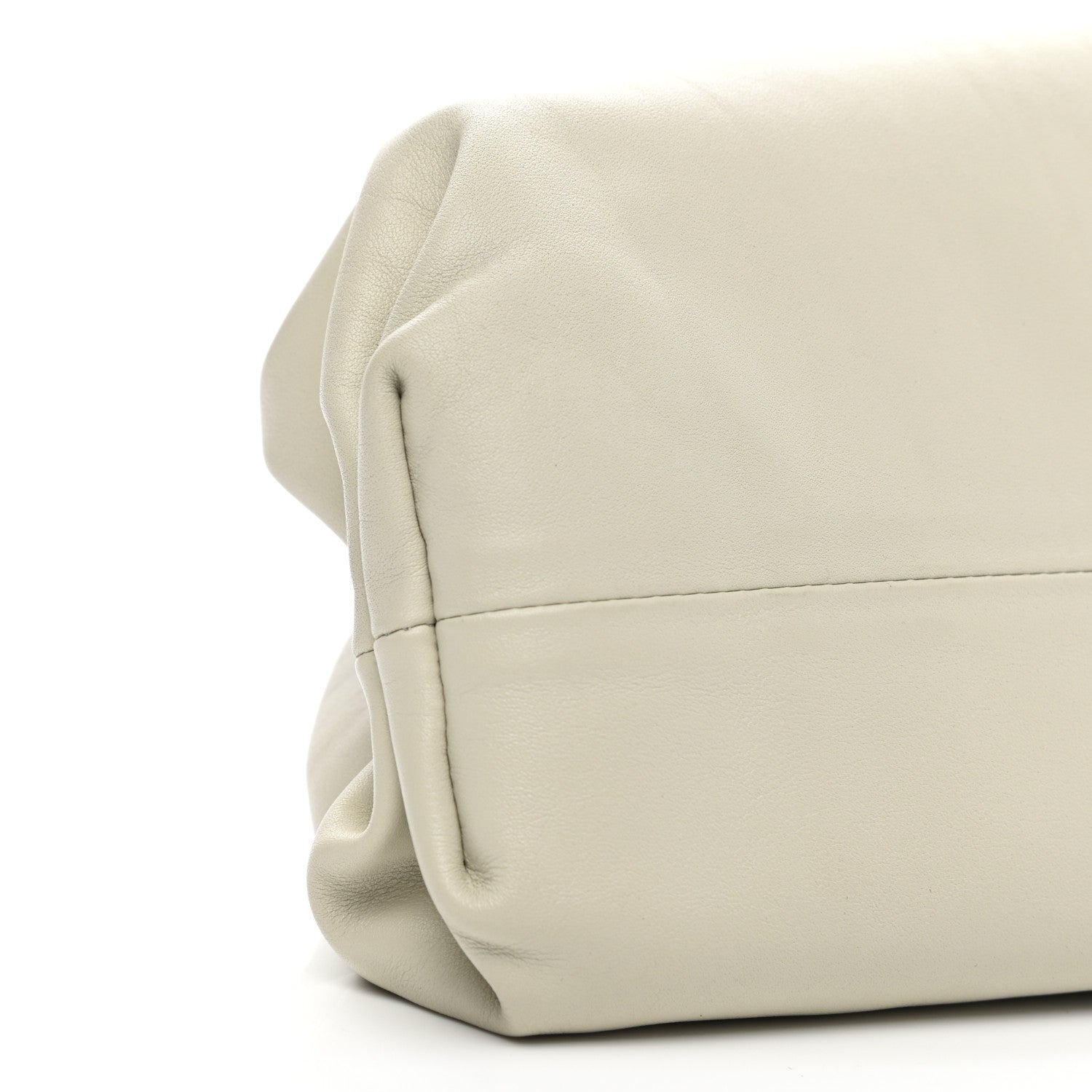 Bottega Veneta Smooth Butter Calf The Pouch Oversized Clutch Mist 11 of 12