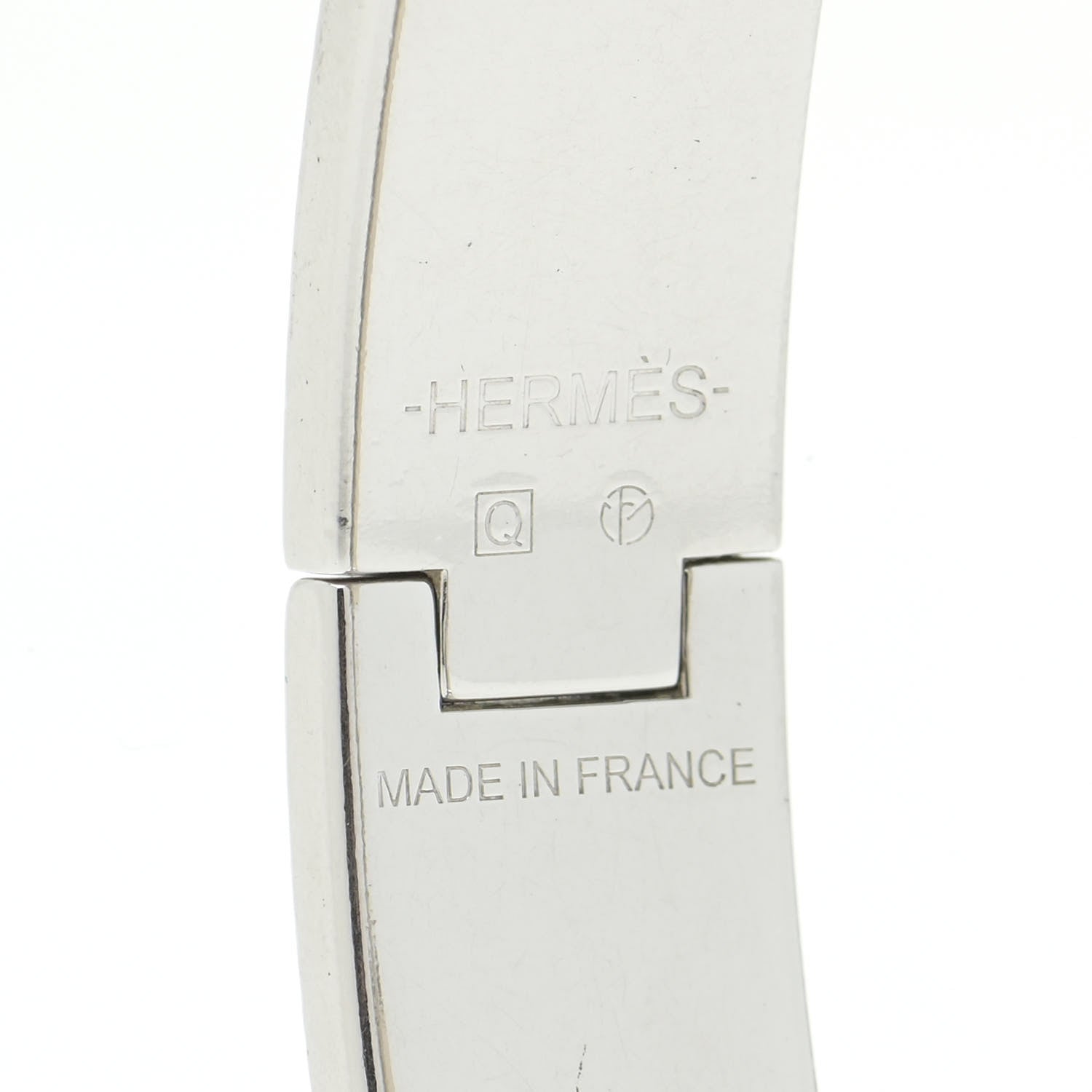 Hermes Enamel Narrow Clic Clac H Bracelet PM White 5 of 11