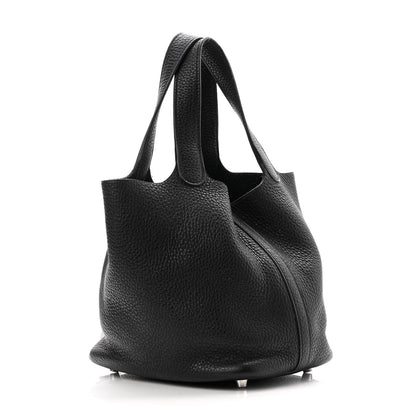 Hermes Taurillon Clemence Picotin Lock 18 PM Black 3 of 10