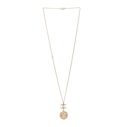 Chanel Metal CC Drop Necklace Gold 3 of 7