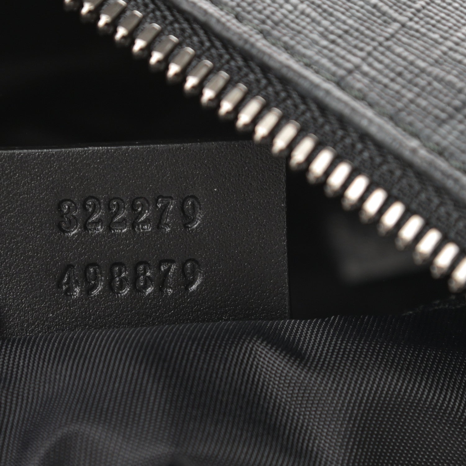 Gucci GG Supreme Monogram Crossbody Messenger Bag Black Grey 7 of 12