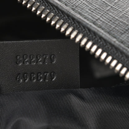 Gucci GG Supreme Monogram Crossbody Messenger Bag Black Grey 7 of 10