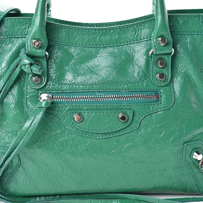Balenciaga Agneau Classic Silver Hardware S City Magic Green 8 of 15