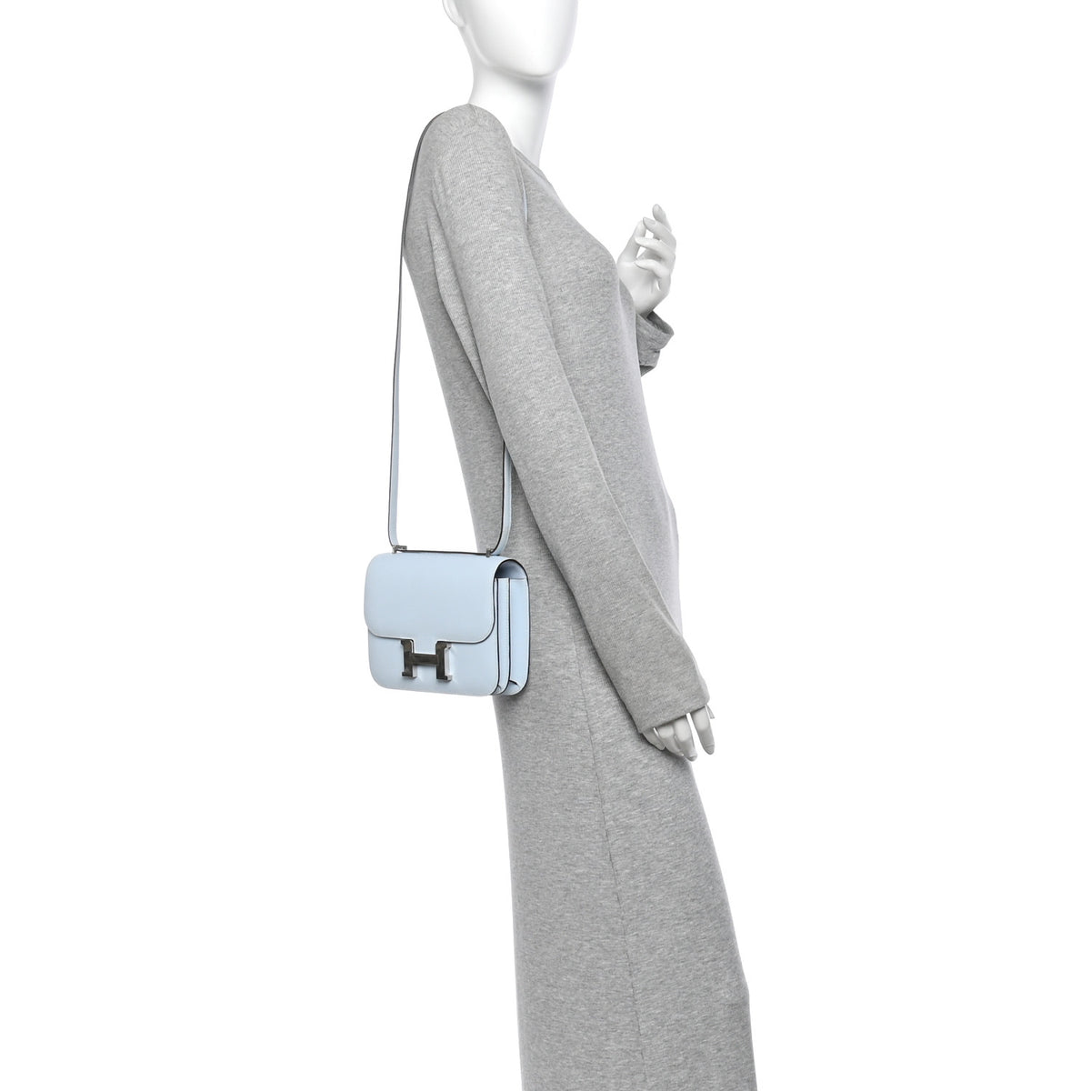 Hermes Epsom Constance 18 Bleu Brume 2 of 14