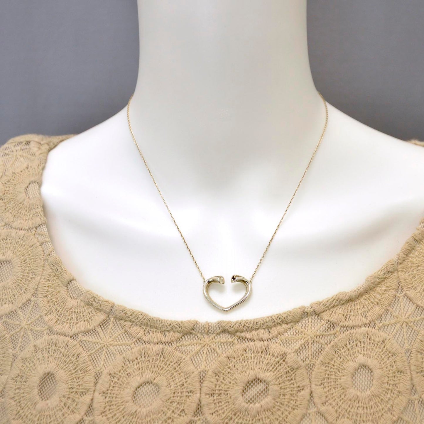 Sterling Silver Paloma Picasso Tenderness Heart Pendant Necklace
