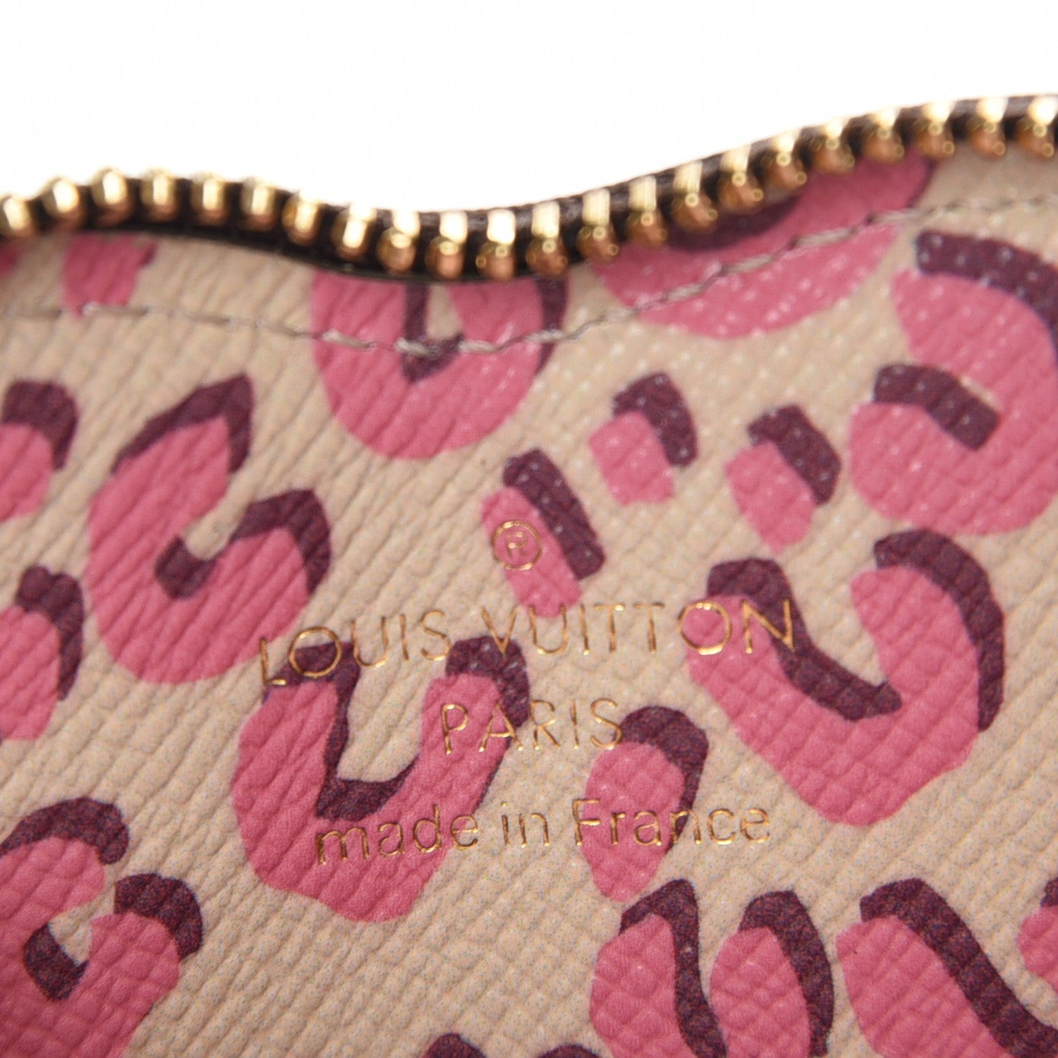 Louis Vuitton Monogram Leopard Coeur Heart Coin Purse Blanc Corail 6 of 8