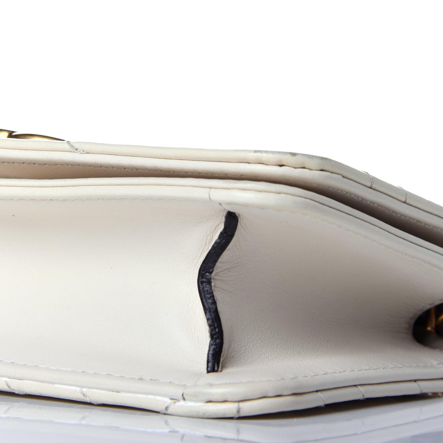 Gucci Calfskin Matelasse GG Marmont Mini Bag White 8 of 9