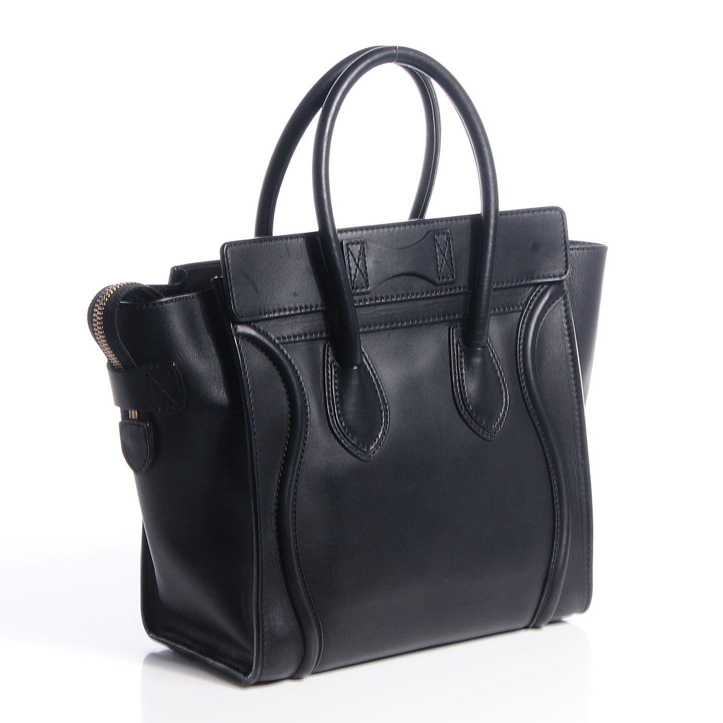 Smooth Calfskin Micro Luggage Black