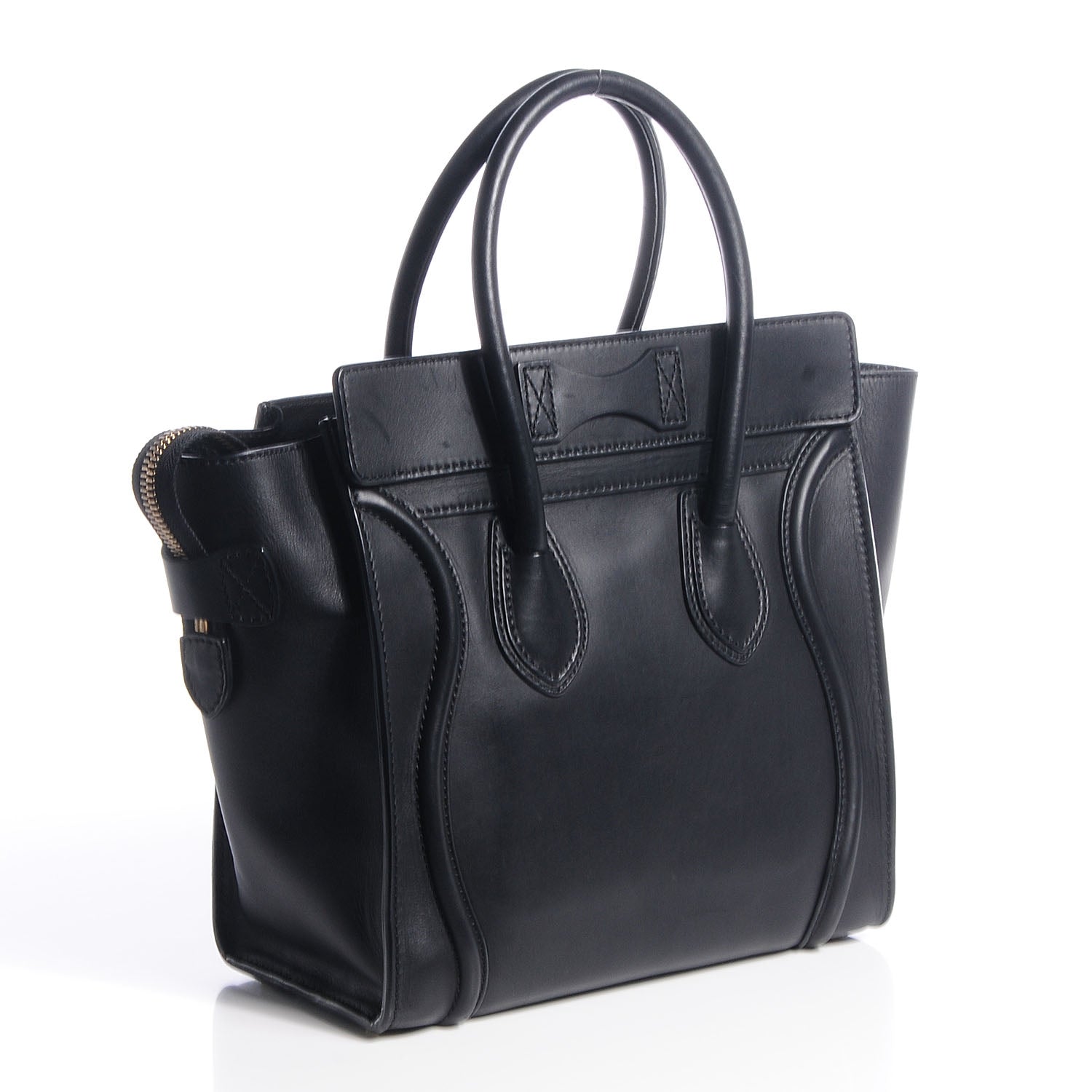 Celine Smooth Calfskin Micro Luggage Black 3 of 8