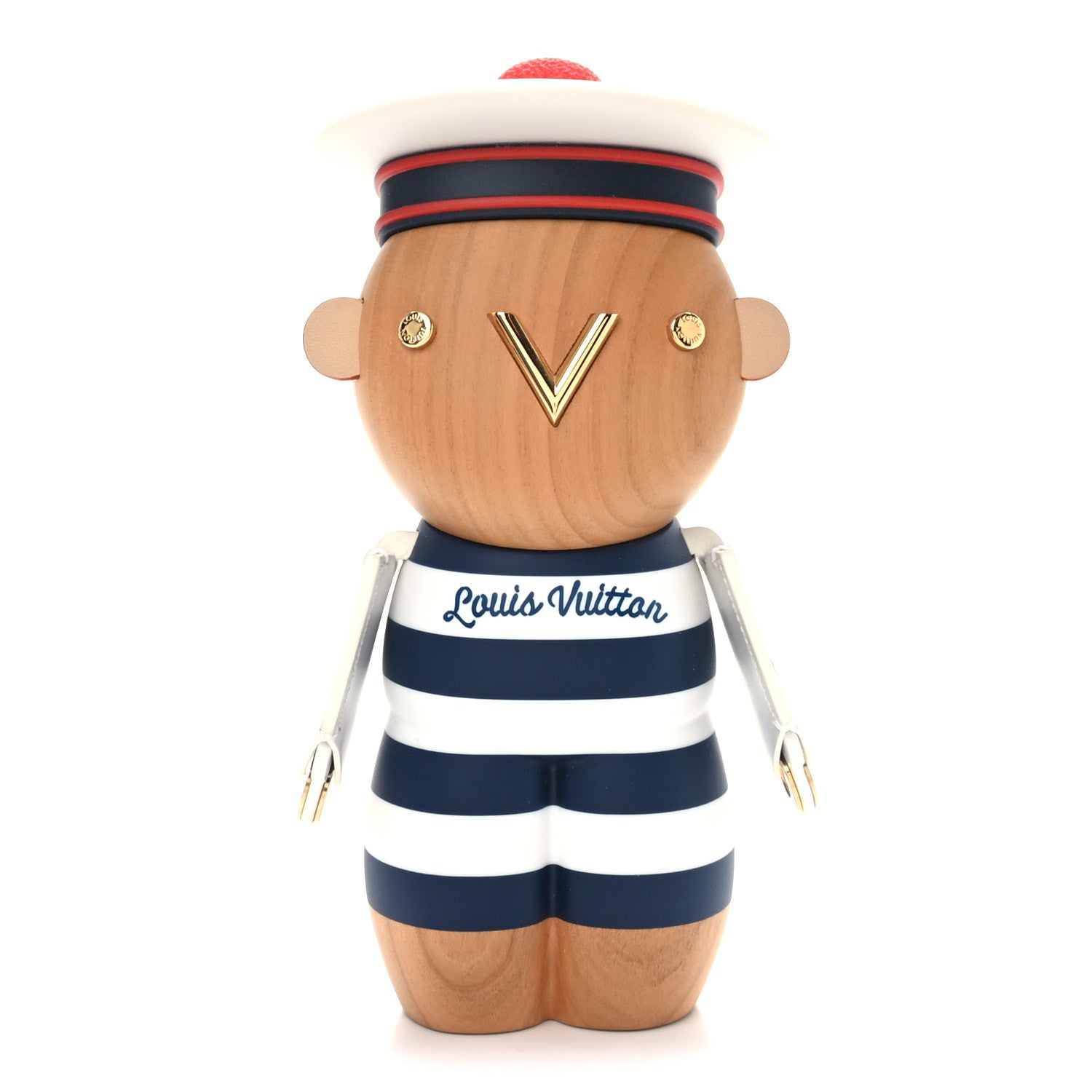 Louis Vuitton Wood Corian Gaston Doll Sailor Blue White 1 of 6