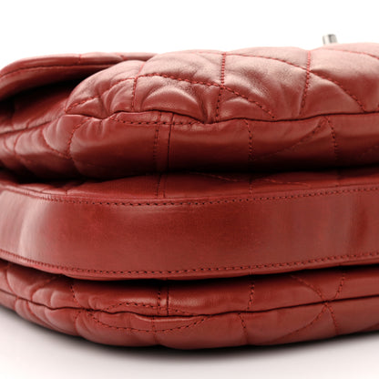 Chanel Lambskin Quilted Chanel 3 Maxi Flap Bag Red 9 of 10