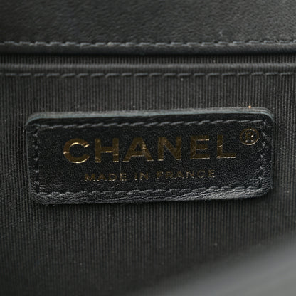 Chanel Lambskin Quilted Medium Boy Flap Black 6 of 12