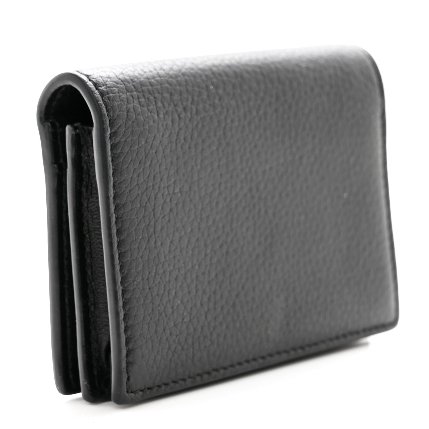 Grained Calfskin CD Icon Wallet Black