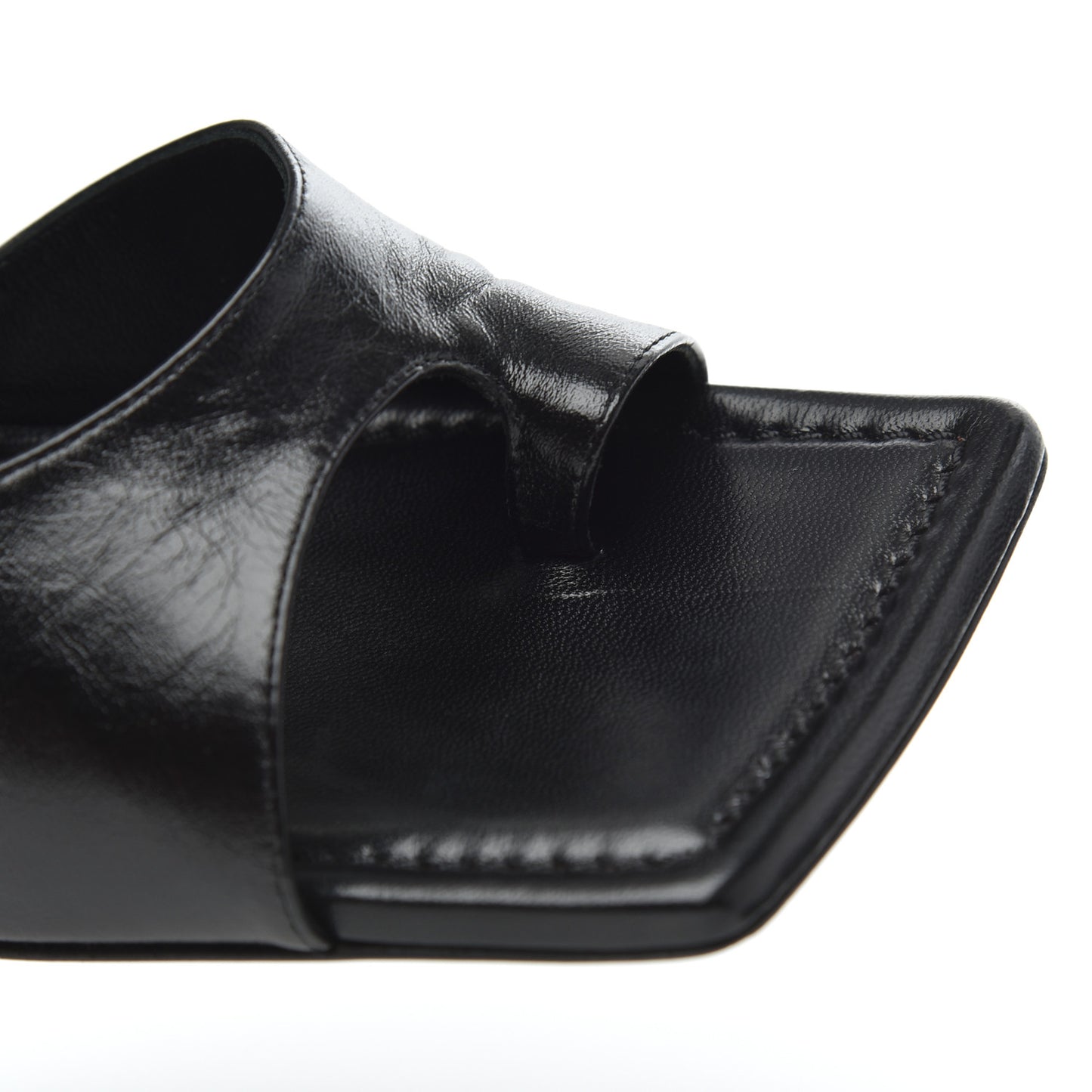 Nappa Crunch Lux Sandals 38.5 Black