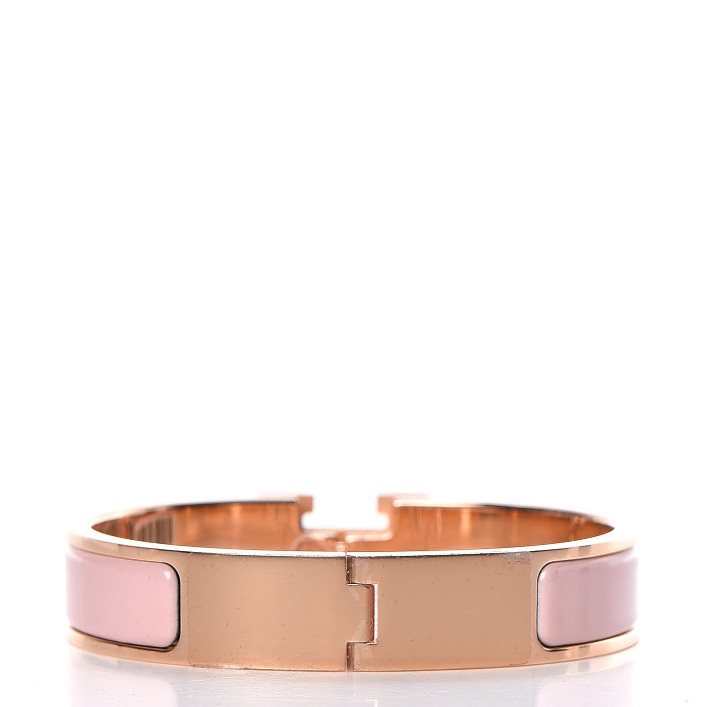 Enamel Narrow Clic Clac H Bracelet PM Rose Cassata